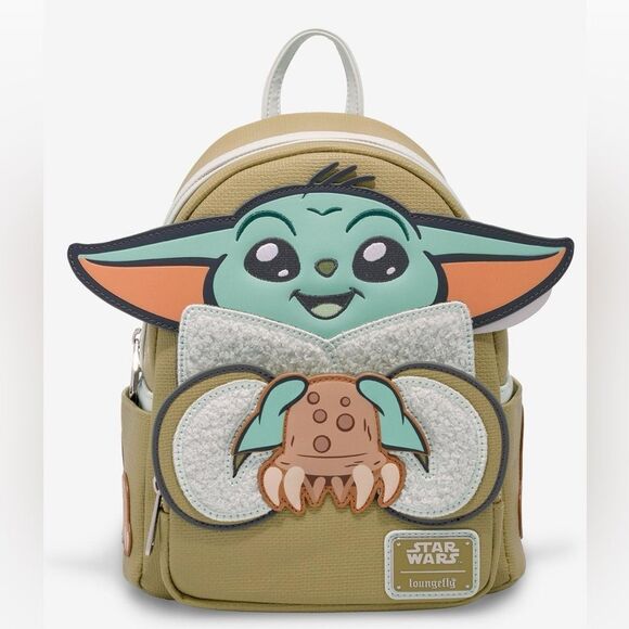 Loungefly Star Wars The Mandalorian Grogu With Crab Mini Backpack NWT
